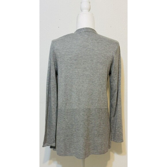 J Jill Women Size XS Gray Button Up Cardigan Essential Closet Staple Office - Picture 4 of 10